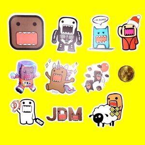 3/$20 Brand New 10x Domo Kun Waterproof Stickers #2